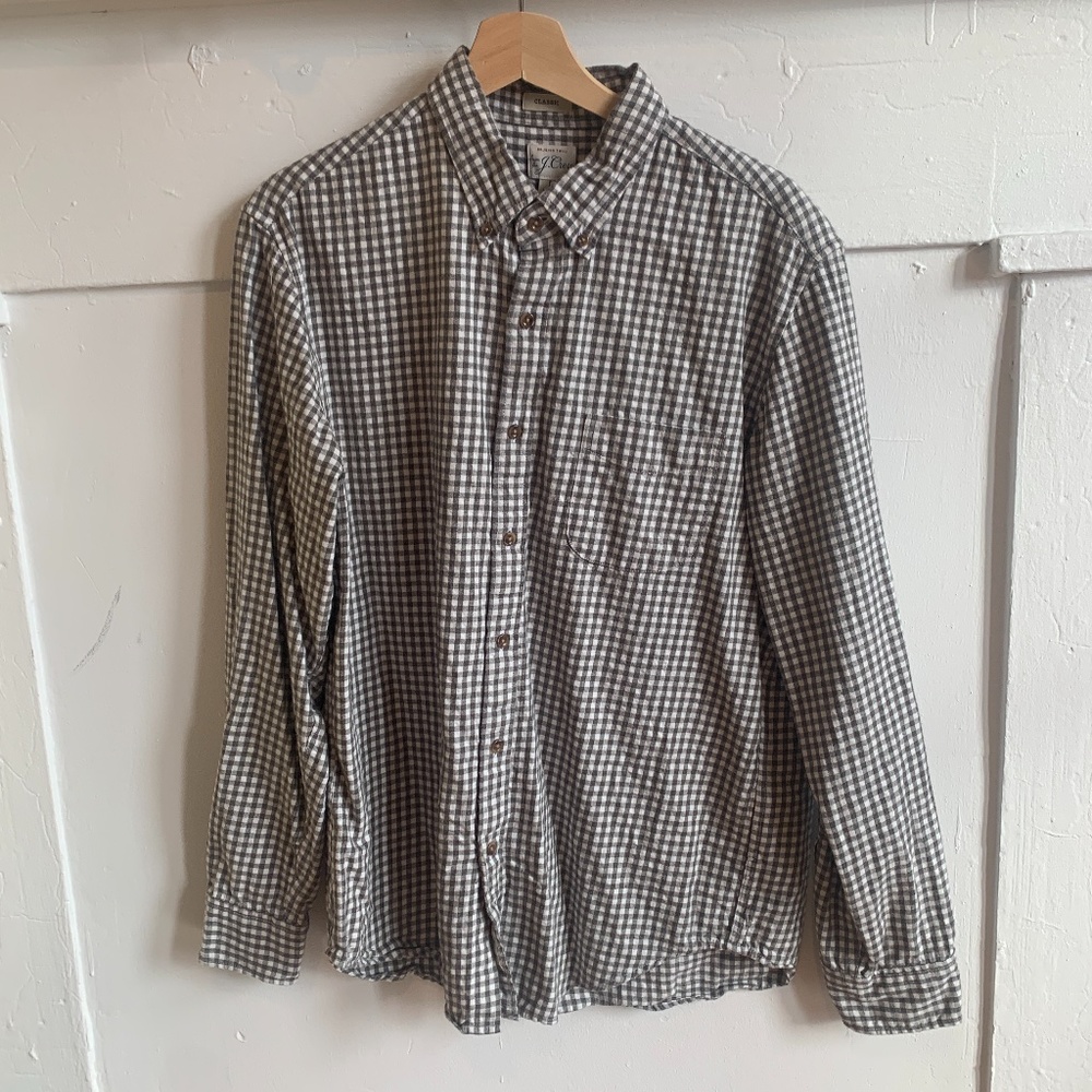J. Crew Brushed Twill Button Down (L)